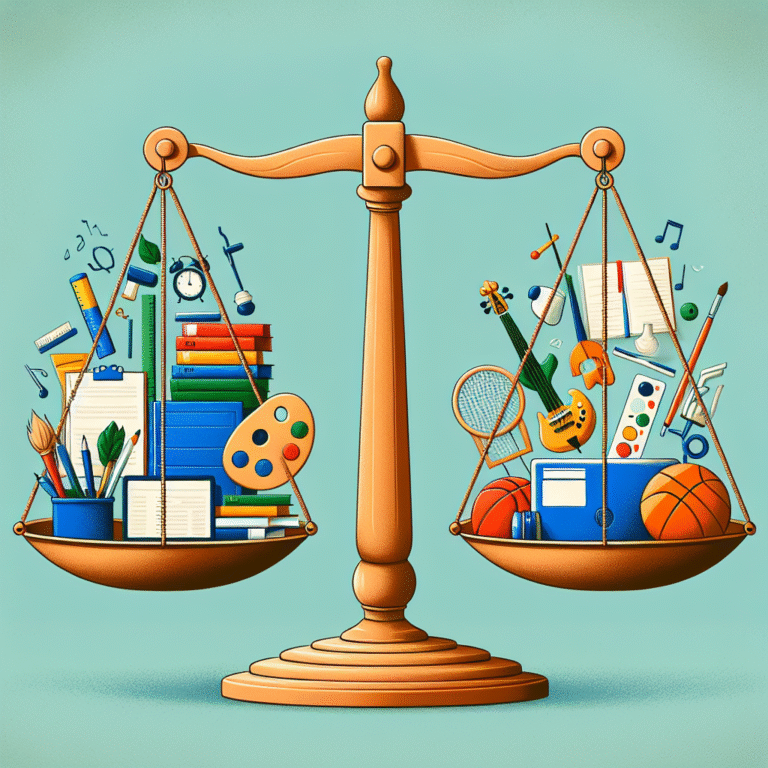 how to balance schoolwork and extracurricular activities