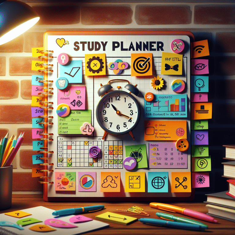 creative study planner ideas for high schoolers