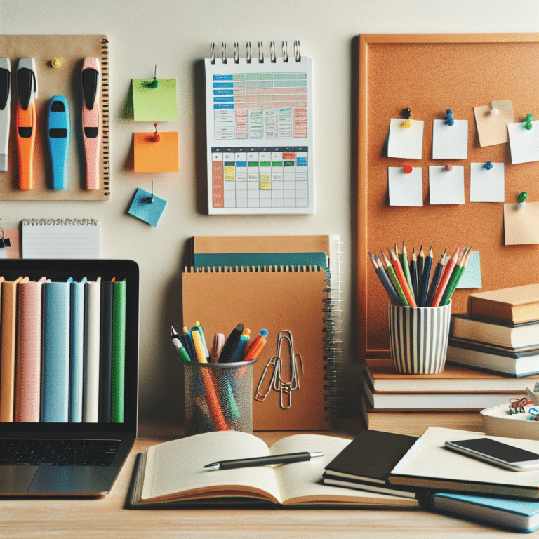 homework and study organization tips