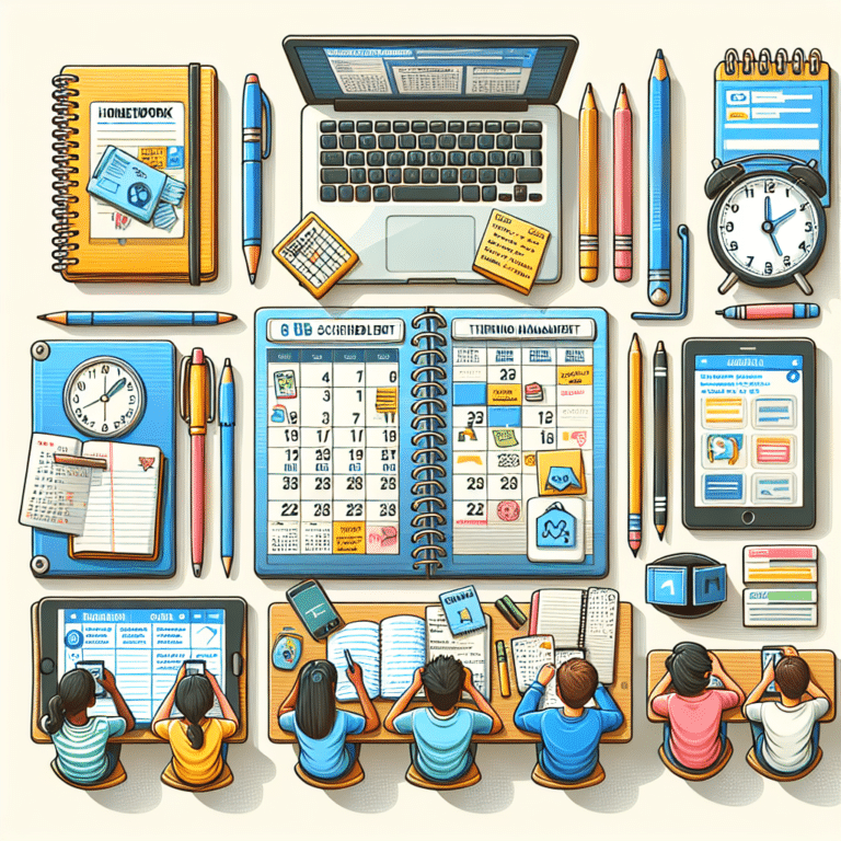 creating a homework schedule for teens